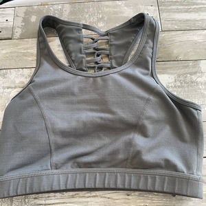 Mono B Lattice racerback gray sports bra M